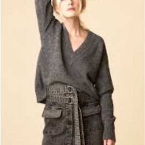 Tibi alpaca V-Neck sweater